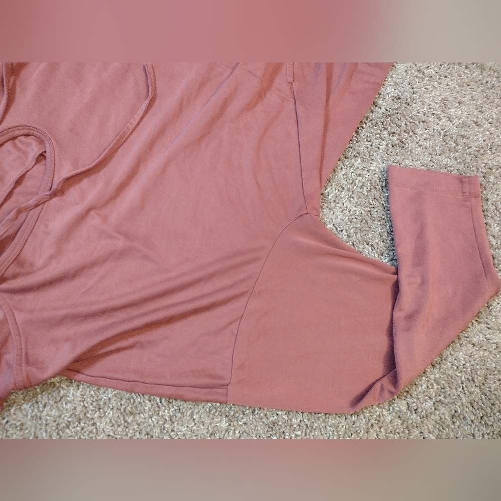 Fabletics Mauve Oversized Hooded Pullover 1X - Picture 5 of 9